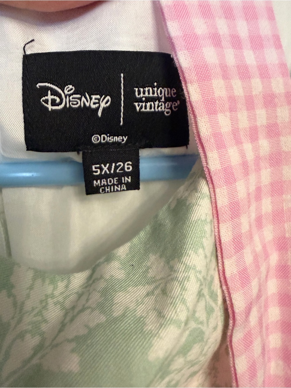 Disney “Bambi” Unique Vintage Mint Green Floral Print Casual Dress - Picture 3 of 3